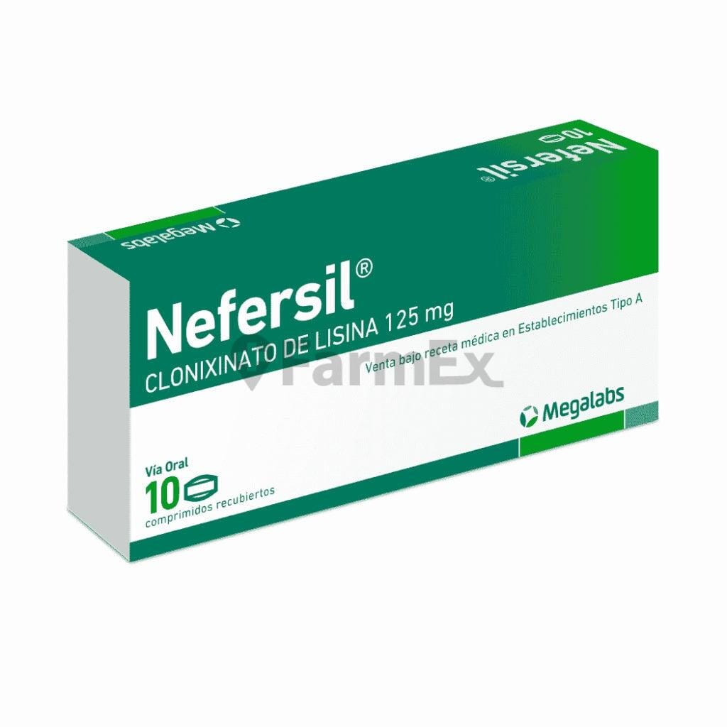 Nefersil 125 mg x 10 comprimidos Farmex-BanMedica-Persistente